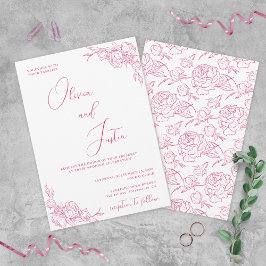 Invitación Boda Peony Elegance