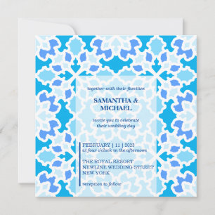 Invitación Boda perfecta azul marino
