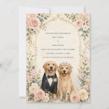 Boda Personalizada con Labrador Retriever Dorado y