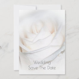 Invitación Boda Personalizada de la Rosa Blanca Guardar La Fe