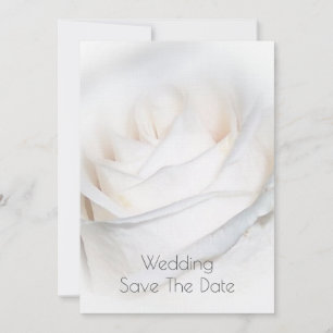 Invitación Boda Personalizada de la Rosa Blanca Guardar La Fe