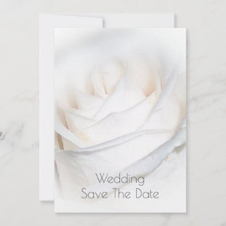 Invitación Boda Personalizada de la Rosa Blanca Guardar La Fe