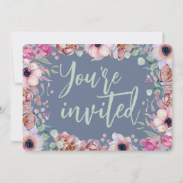 Invitación Boda personalizada Floral Watercolor