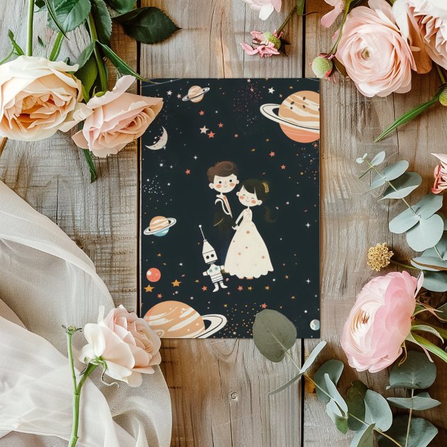 Invitación Boda Personalizado de ciencia ficción Cosmos (Subido por el creador)