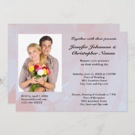 Invitación Boda personalizado de Mármol Mist de Lavanda