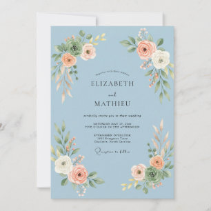 Invitación Boda Pétalo de Albaricoque Hielo