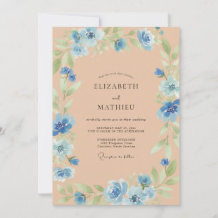 Invitación Boda Pétalo de Clavel Cornflower