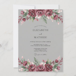 Invitación Boda Pétalo de Fruta de Pizarra