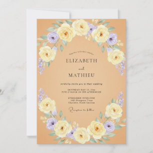 Invitación Boda Pétalo de Lavanda Tostada