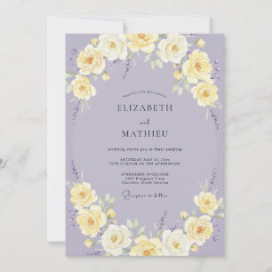 Invitación Boda Pétalo de Limón Lila