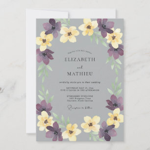 Invitación Boda Pétalo de Mantequilla de Ciruela