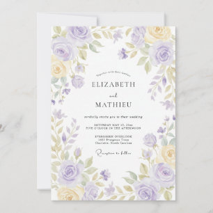 Invitación Boda Pétalo de Mantequilla de Vinca menor