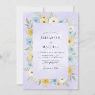 Invitación Boda Pétalo de Miel Lila