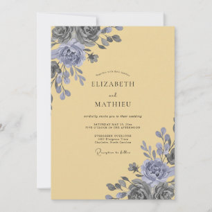 Invitación Boda Pétalo de Periwinkle de Mantequilla