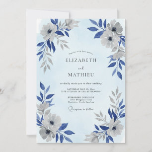 Invitación Boda Pétalo de Plata Centaurea
