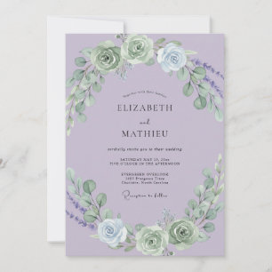 Invitación Boda Pétalo de Salvia Heather