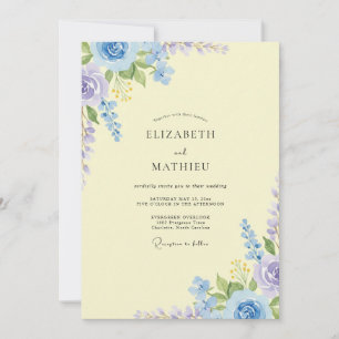 Invitación Boda Pétalo de Vinca de Primaveral