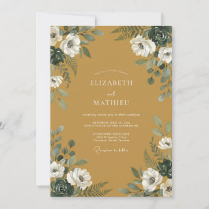 Invitación Boda Pétalo Dorado