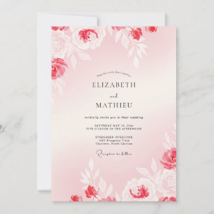 Invitación Boda Pétalo Merlot