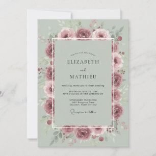 Invitación Boda Pétalo Niebla Malva