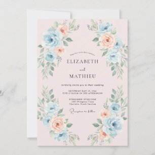 Invitación Boda Pintada al Azar de Albaricoque