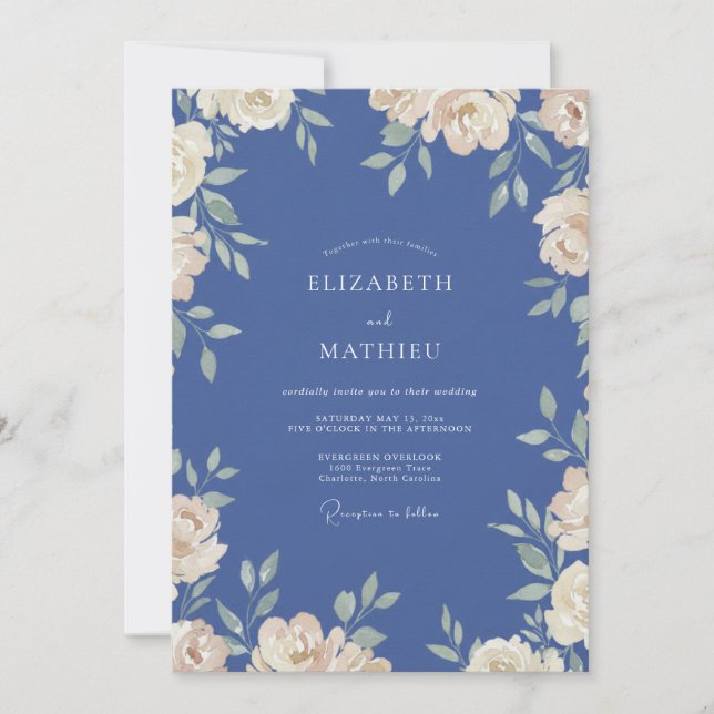 Invitación Boda Pintada de Acero (Anverso)