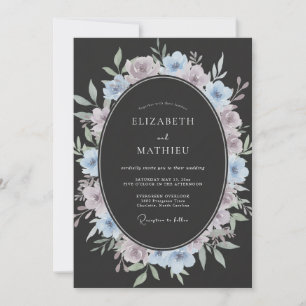 Invitación Boda Pintada de Caracol Violeta