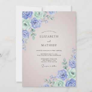 Invitación Boda Pintada de Caracola y Espuma de Mar