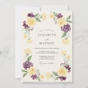 Invitación Boda Pintada de Maíz Violeta