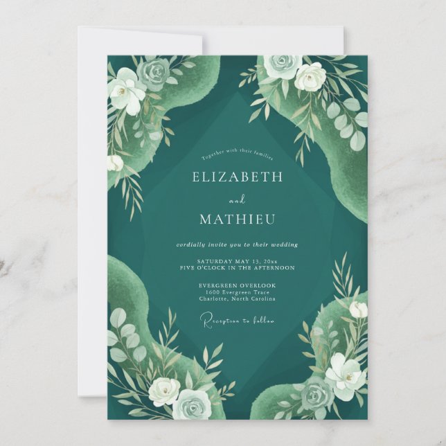 Invitación Boda Pintada de Viña del Bosque (Anverso)