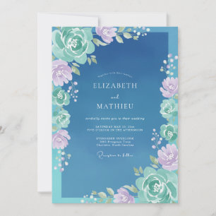 Invitación Boda Pintada en Pizarra Acuática