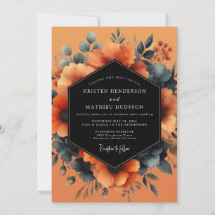 Invitación Boda Pintoresca de Pizarra de Terracota
