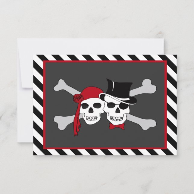 Invitación boda pirata (Anverso)