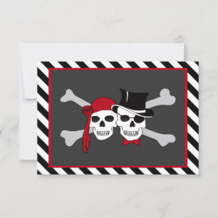 Invitación boda pirata