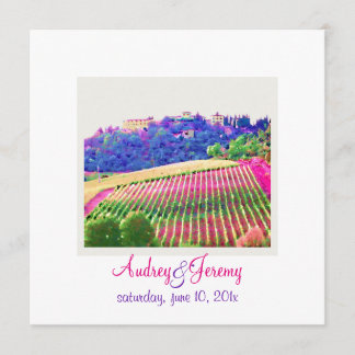 Invitación Boda PixDezines Tuscany Vinyard/destino