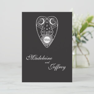 Invitación Boda Plancheta Gótica Moderna