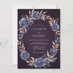 Invitación Boda Plumoso de Acero