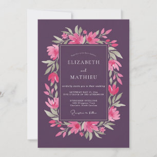 Invitación Boda Poética de Ciruela de Primavera