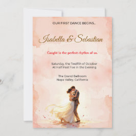 Invitación Boda Poética Romántica: Nuestro Primer Baile Comie