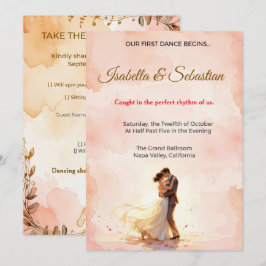Invitación Boda Poética Romántica: Nuestro Primer Baile Comie