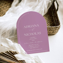 Invitación Boda Polvorienta Moderna de Rosa 