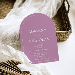 Invitación Boda Polvorienta Moderna de Rosa
