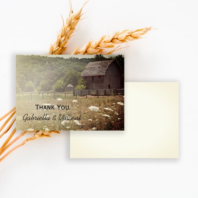 Invitación Boda por el País del Barn Weathered Nota (Subido por el creador)