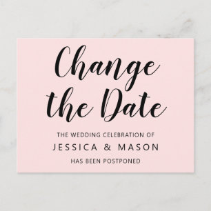 Invitación Boda pospuesta Cambiar la fecha