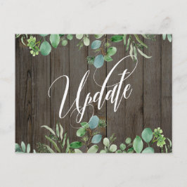Invitación Boda pospuesta de Eucalyptus y Madera