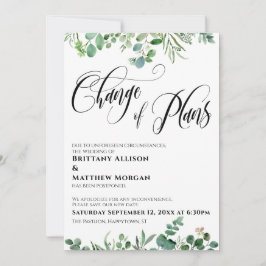 Invitación Boda pospuesto de Eucalyptus