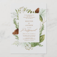 boda pospuesto de la vegetación de invierno acuare