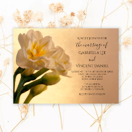 Invitación Boda Primaria Doble Blanco