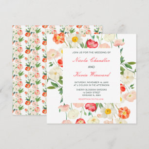 Invitación Boda Primaria Tulips y Daffodils