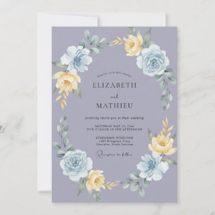 Invitación Boda primaveral pintoresca de lavanda